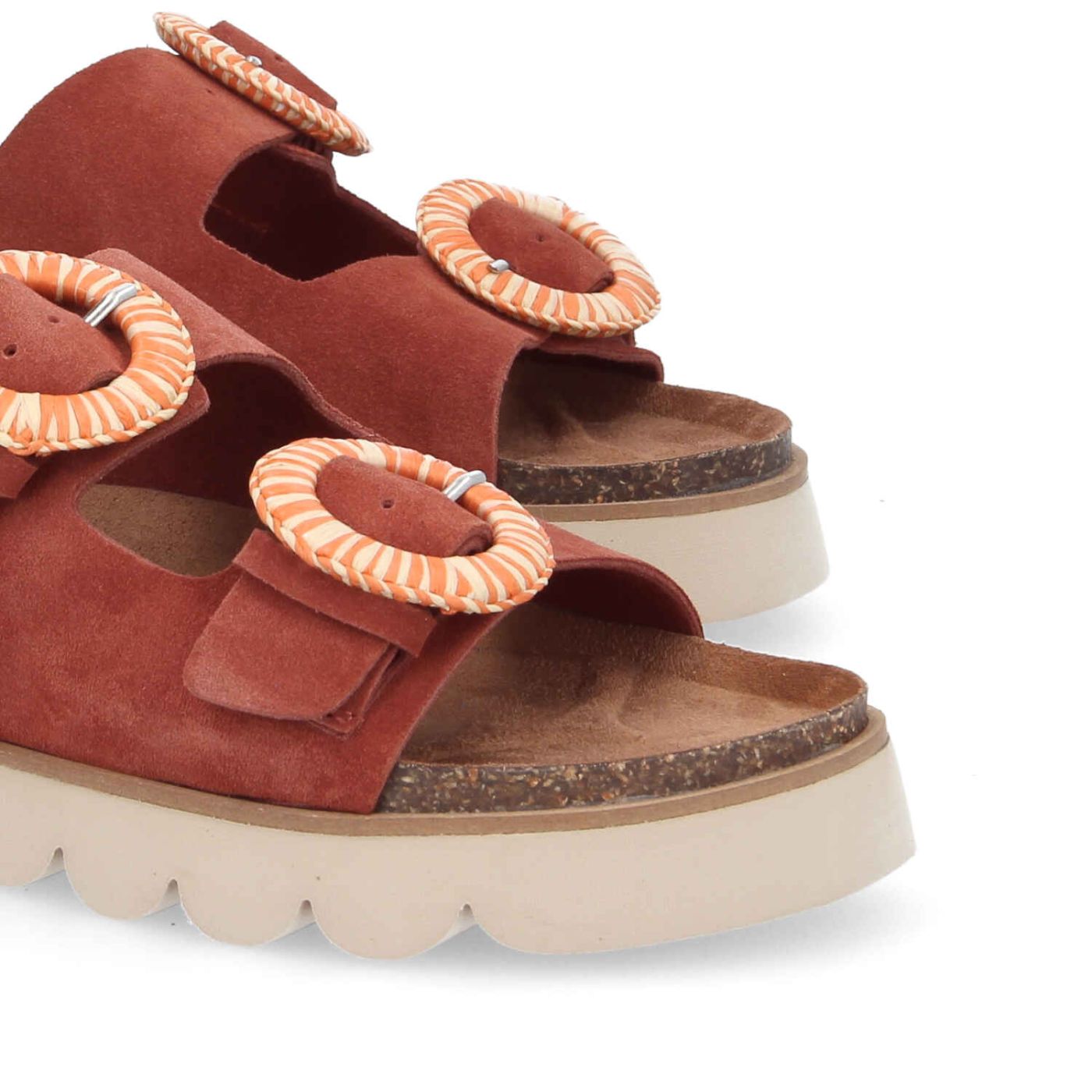 SANDY SLAP W - SUEDE - MARRONE